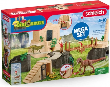 Sæt med figurer Dinosaurtemplets eventyr