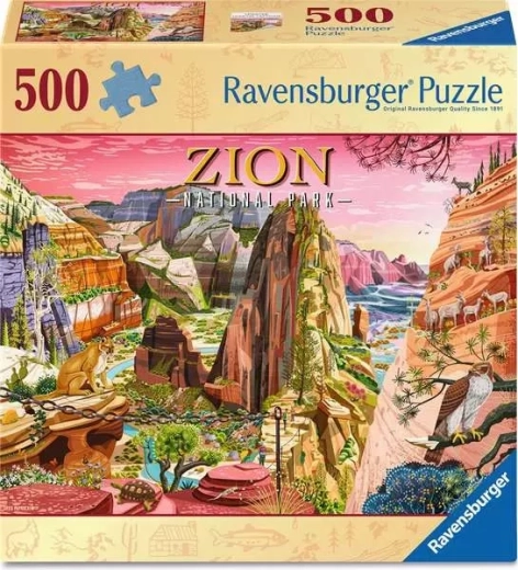 Ravensburger puslespil Zion Nationalpark 500 brikker