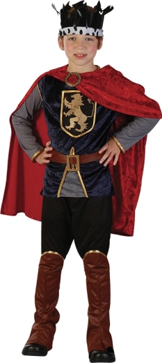 Kongekostume til børn 130–140 cm