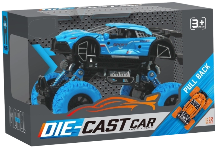 Monstertruck 1:32 med pull-back-optræk