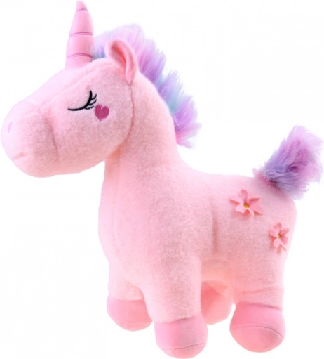 Magisk plysbamse enhjørning 48 cm – Rosa