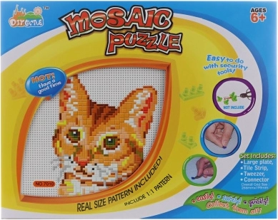 Mosaik kat – kreativt sæt til børn