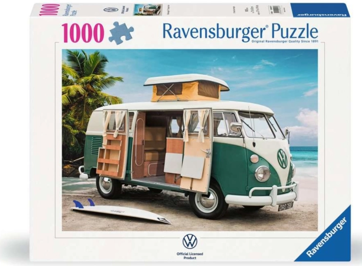 Ravensburger-puslespil med Volkswagen T1-autocamper, 1000 brikker