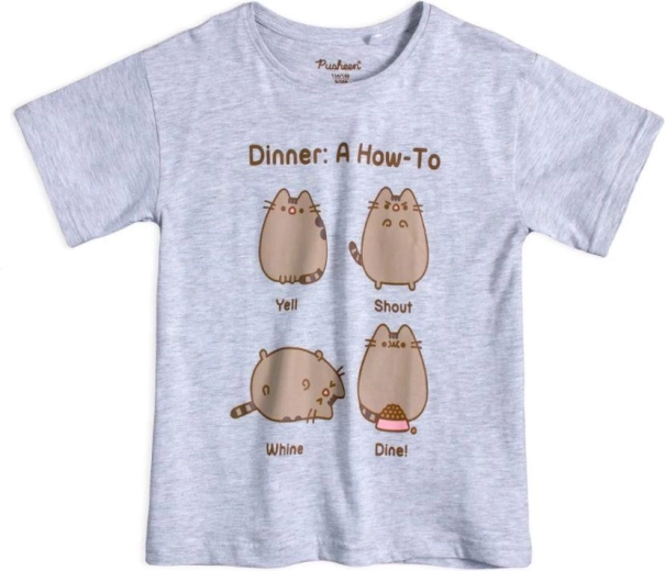 Grå T-shirt med Pusheen