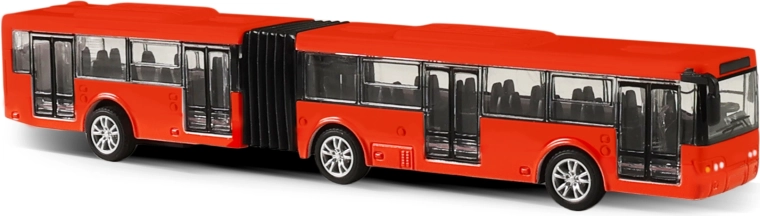 Metal-ledbus til bykørsel – rød, 18 cm