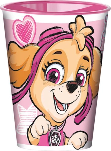 Plastikkrus Paw Patrol 260 ml rosa