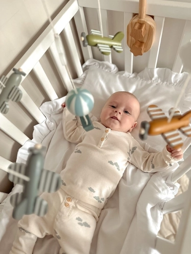 Blid bevægelse til at berolige babyen