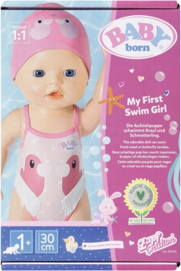 BABY born My First svømmer – svømmende dukke til vandleg 30 cm