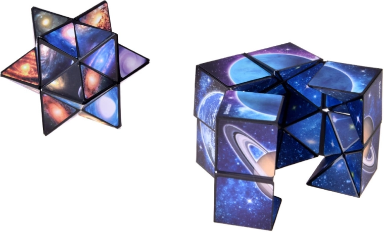 2-i-1: kube og 3D-stjerne