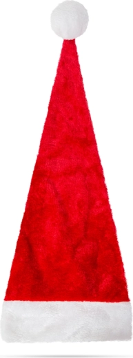 Blød Sankt Nikolaus-hue, rød og hvid