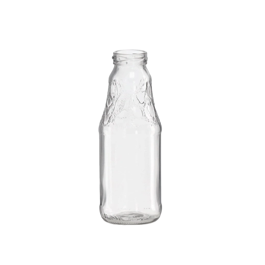Glasflaske 330 ml med smal hals til juicer og sirupper