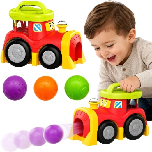 Woopie baby interaktivt tog med pop-op-bolde