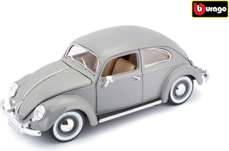 Volkswagen Käfer-Beetle 1955-bilmodel, grå, 1:18