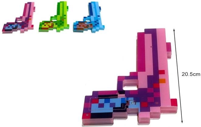 Legetøjspistol Gazelo Pixel med lys- og lydeffekter
