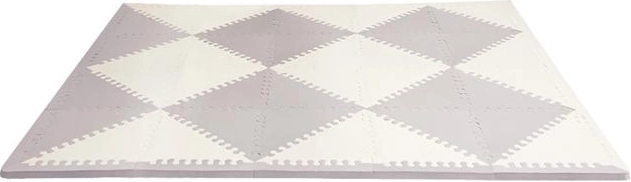 Skumgulvpuslespil SKIP HOP grå‑beige, 72 dele
