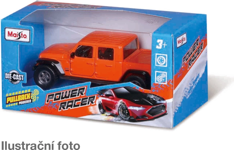 Maisto Power Racer metalmodelbil assorteret