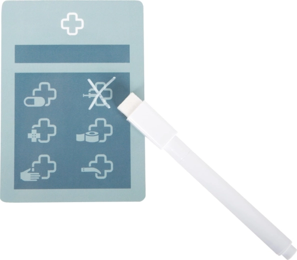 Skrivbare patientkort med tusch