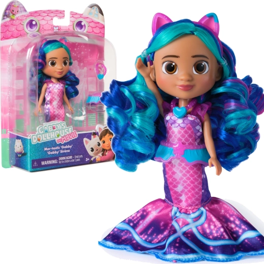 Sæt Gabby's Dollhouse Movie mer-tastic Gabby – dukke med tilbehør