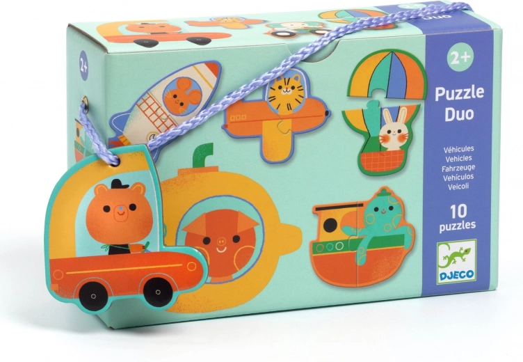 DJECO Eduludo Puzzle Duo - Transportmidler