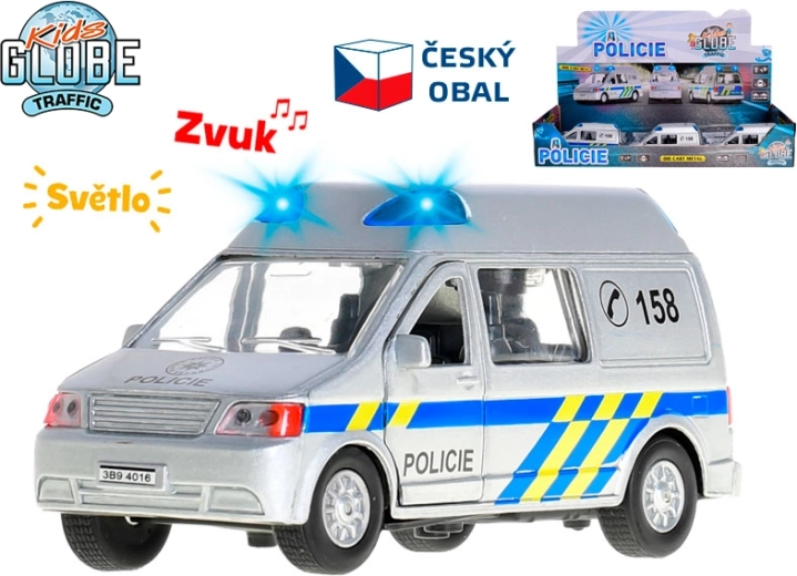 Kids Globe Traffic politibil varevogn med lys og lyd 14 cm