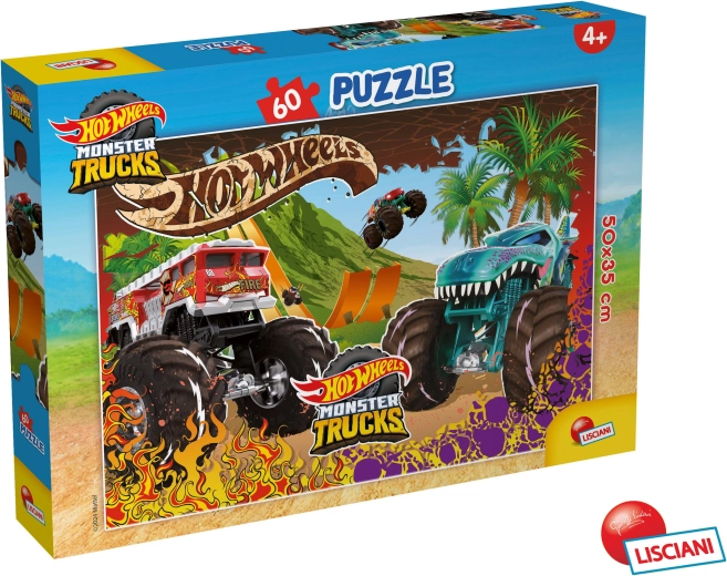 Hot Wheels-puslespil med 60 brikker 50 × 35 cm
