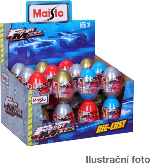 Maisto-æg med metalmodelbil