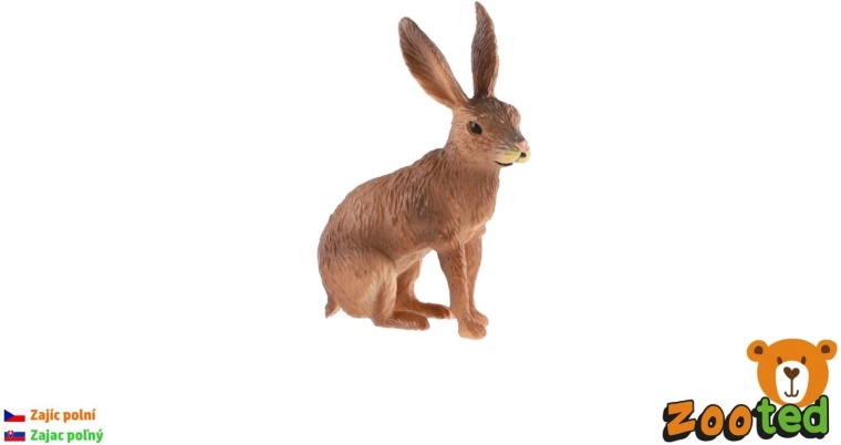 Plastikfigur af en markhare Zooted 6 cm