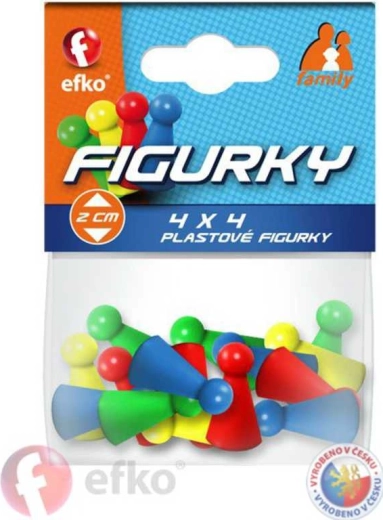 EFKO Family farvede figurer til brætspil (16 stk.)