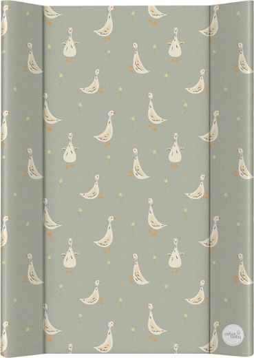 Ceba Baby ultra let puslemåtte med fast plade 50 × 70 cm Little Ducks