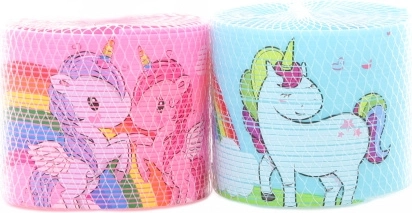 Plastfjeder med enhjørningemotiv