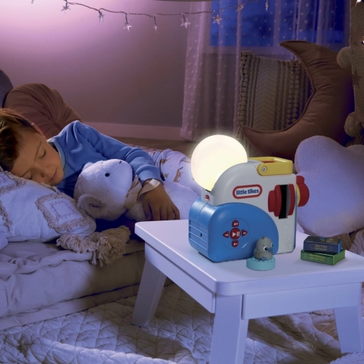 Rolig puttetid med natlampe og hvid støj