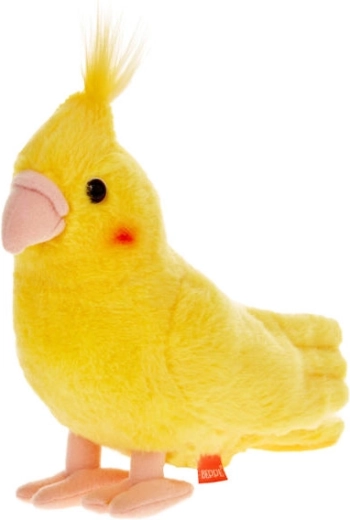 Plysbjørn nymfeparakit gul 20 cm