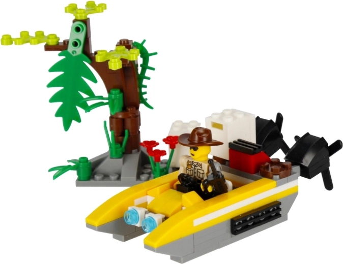 Minifigur af opdagelsesrejsende med tilbehør