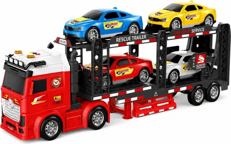 To-etagers autotransporter til 4 biler