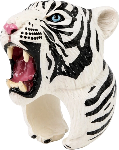 Markant motiv af en hvid tiger