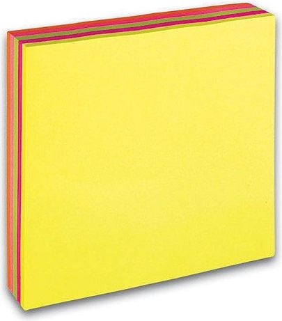 Selvklæbende blok CONCORDE 76 × 76 mm, neon, 200 sedler
