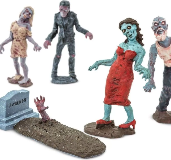 12 unikke zombiefigurer og tilbehør