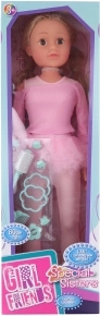 Gå-dukke ballerina 80 cm