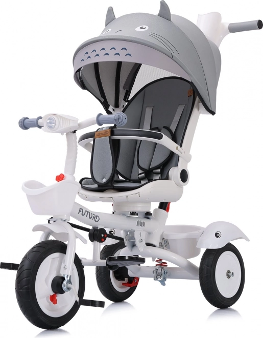 Børnetrehjulet cykel med kaleche Futuro 2i1 Grå