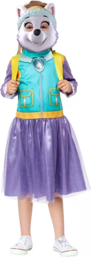 Pige-kostume Paw Patrol Everest med kjole, maske og rygsæk