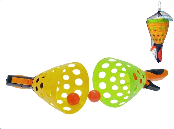 Catchball-sæt 25 cm – 2 kurve og bolde i net