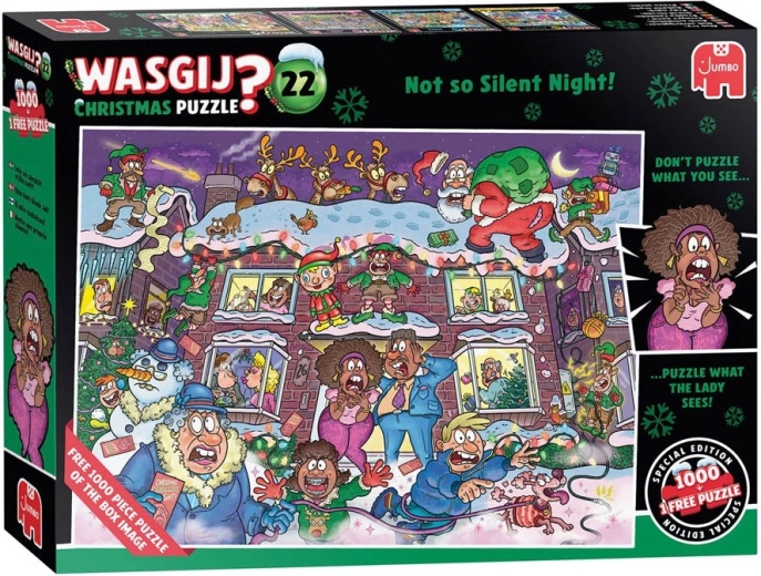 JUMBO WASGIJ Christmas 22: Ikke helt en stille nat! puslespil 2 x 1000 brikker