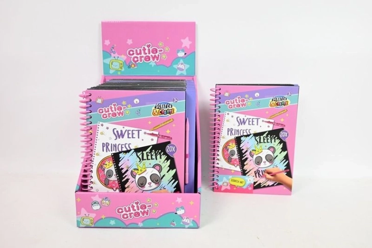 Cutie Crew scratchbook – kreativ skrabeblok