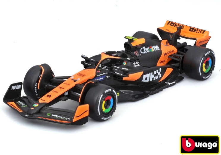 Bburago McLaren F1 MCL38 Lando Norris og Senna i skala 1:43