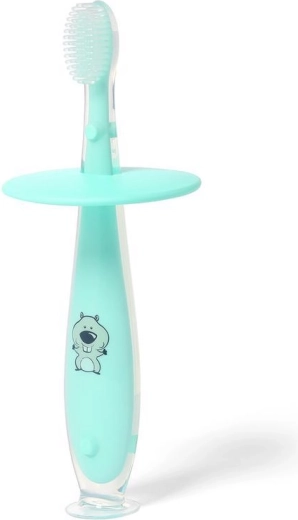 BabyOno sikker silikone tandbørste mint 12 m+