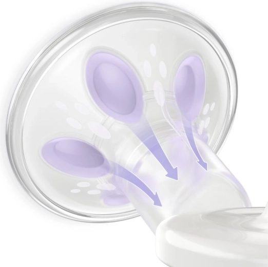 Blød silikoneindsats for naturlig mælkestrøm