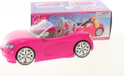Glorie-bil til dukker – pink