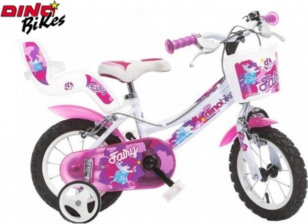 Børnecykel 12" hvid DINO BIKES