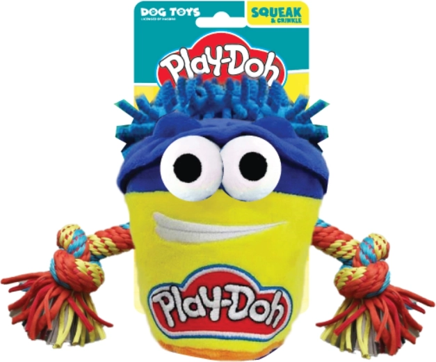 Plysdyr træk-legetøj til hunde HASBRO Play-Doh med reb 18 cm