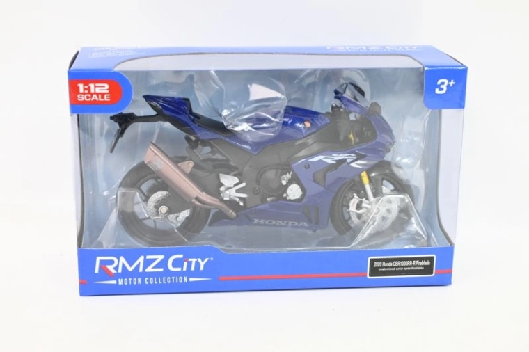 Rmz hobby model motorcykel Honda CBR1000 fireblade blå 1:12